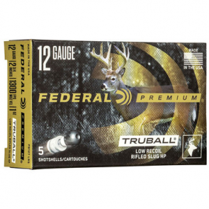 eral PB127LRS Premium VS TruBall Rifled Slug 12 Gauge 2.75 1oz 5 Rounds Ammo