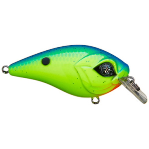 Googan Squad Mini Banger Squarebill Crankbait 1/4oz Chartreuse Blue 1/4oz
