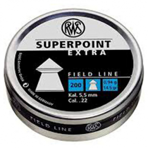 RWS Superpoint Air Gun Pellets 22 Caliber 14.5 Grain Spire Point Tin of 200
