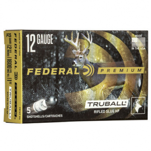 eral PB127RS Premium VS TruBall Rifled Slug 12 Gauge 2.75 1 Oz 5 Rounds Ammo