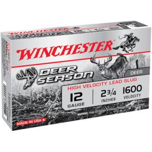 chester X12DS Deer Season High Velocity Slug 12 Gauge 2.75 1 1/4 Oz 5 Rounds Ammo