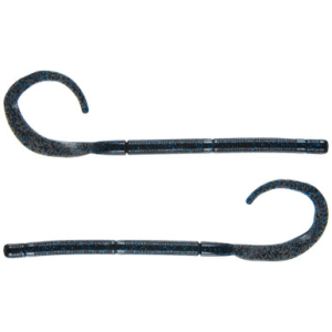 Strike King Perfect Plastic Zeus Worm BLACK/BLUE 9.5