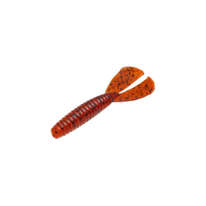 Strike King Twin Tail Rage Menace 3.5 inch Soft Plastic Grub 8 pack Fire Craw