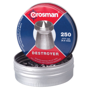 Crosman DS177 Destroyer Pellets .177cal 7.9gr Pointed Dish Rim 250