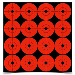 Birchwood Casey Self Adhesive 1.5in Target Spots Fluorescent Red, 33904