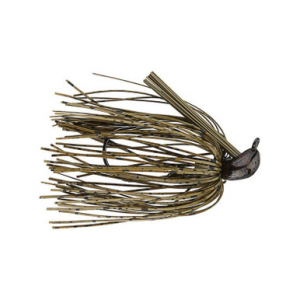 Greenfish Tackle Skipping Jig Hand Tied Green Pumpkin 3/8