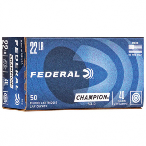eral 510 Champion Training 22LR 40 GR Solid 50 Rounds Ammo