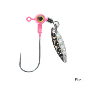 Strike King Mr. Crappie Sausage Head Spin Jighead Pink 1/8