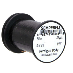 Semperfli Perdigon Body Transluscent Black Spool