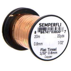 Semperfli 1/32" Copper Mirror Tinsel Spool