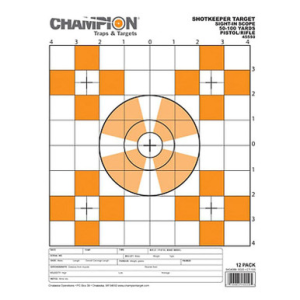 Champion ShotKeeper Sight In Target Small Paper Target 12pk,45550