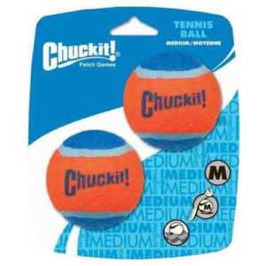 CHUCKIT! 74023 TENNIS BALL MEDIUM 2PK