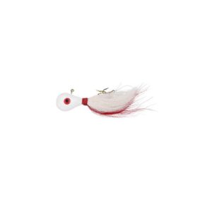 Venom High Dollar Hair Jig White Red 1/2oz