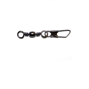 Eagle Claw Barrel Swivels Safety Snap Black