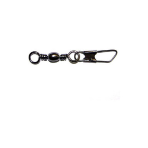 Eagle Claw Size 10 Barrel Swivels With Interlock Snap Black 01032-010