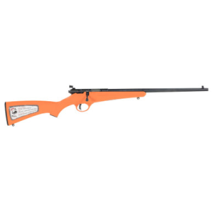 Savage Arms Rascal Single Shot Youth 22LR/Long/Short 16.1" Blued Barrel Orange Synthetic Stock