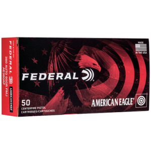 eral AE380AP American Eagle 380 ACP 95 GR FMJ 50 Rounds Ammo
