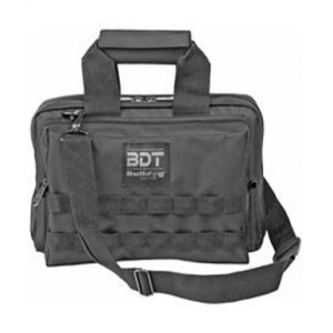 Bulldog Deluxe 2 Pistol Range Bag with Strap Black