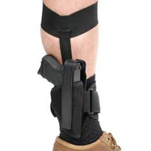 BlackHawk 40AH01BK-R Ankle Holster Med Semi-Automatic 3"-4" Barrel Nylon RH