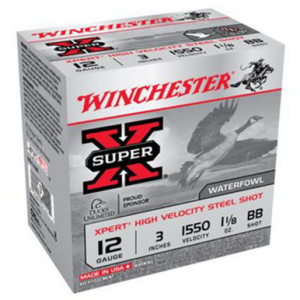 chester WEX123BB Super X Xpert HV 12 Gauge 3 1 1/8 Oz BB Shot 25 Rounds Ammo