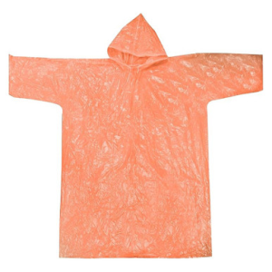 Sona SE Transparent Orange Emergency Poncho