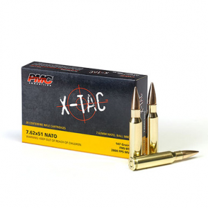  X-Tac 7.62x51 NATO 147 Grain Full Metal Jacket Boat Tail 20 Rounds Ammo