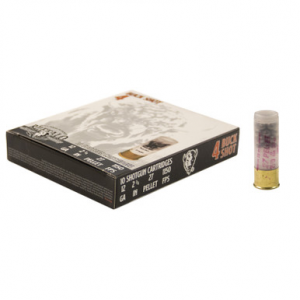 falo Cartridge 12 Gauge 2-3/4 #4 Buck Shot 27 Pellet 10 Rounds Ammo