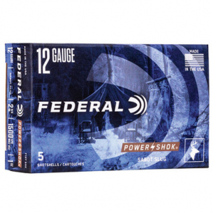 eral Power-Shok 12 Gauge 2.75 #4 Buck 5 Rounds Ammo