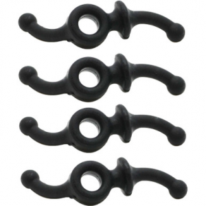 Apex Gear DoubleDown Bow String Silencer Black Pack of 4, AG460B