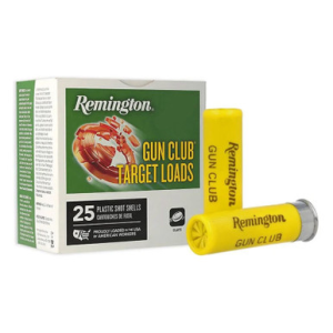 ington Gun Club 20 Gauge 8 Shot 2-3/4 In 7/8 Oz 1200 Fps 25 Rounds Ammo