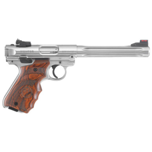 Ruger Mark IV Hunter 22LR 6.88" Fluted Bull Barrel SS Target Laminate Grip 10rd Mag