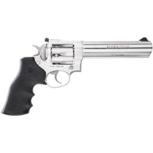 Ruger GP100 357 Mag Alloy Steel 6" Heavy Barrel 6rd Black Hogue Monogrip