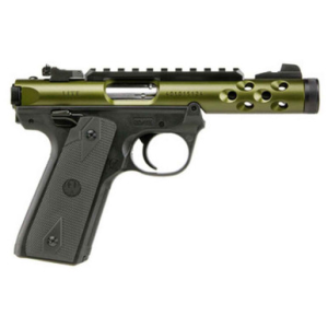 Ruger MKIV 22/45 Lite .22 LR, 4.4" Threaded Barrel, Green Anodized, 10rd