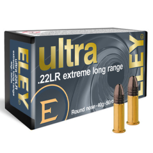Eley Ultra .22lr Extreme Long Range 40gr Round Nose 50 Rounds y Ultra .22lr Extreme Long Range 40gr Round Nose 50 Rounds Ammo