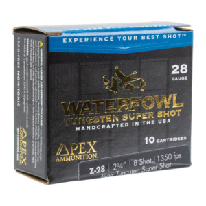 Apex Ammunition TSS Waterfowl Ammuntion 28ga. 2-3/4 3/4oz. #8 Shot 10 Rounds x Ammunition TSS Waterfowl Ammuntion 28ga. 2-3/4 3/4oz. #8 Shot 10 Rounds Ammo