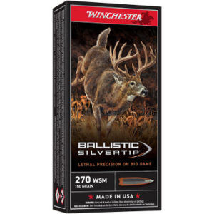 Winchester SBST2705A 270 WSM 150 GR Ballistic Silvertip 20 Rounds