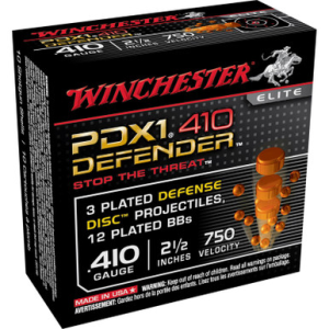 Winchester S410PDX1 PDX1 Defender 410 Gauge 2.5 3Disc/12BB 10 Rounds chester S410PDX1 PDX1 Defender 410 Gauge 2.5 3Disc/12BB 10 Rounds Ammo