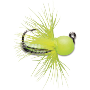 VMC Tungsten Fly Jig 2Pk Glow Chartreuse 1/64oz