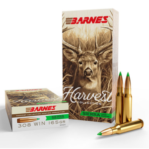 Barnes Harvest Collection .308 WIN 165gr 20 Rounds nes Harvest Collection .308 WIN 165gr 20 Rounds Ammo