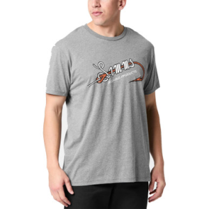 Simms Hook & Loop Short Sleeve Shirt Athletic Heathr Small