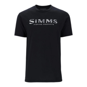 Men's Simms Shroud Fill Logo T-Shirt Black 3X