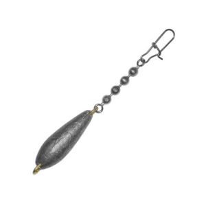 Bullet Weights Trolling Sinkers with Chain and Snap 3/4 oz.