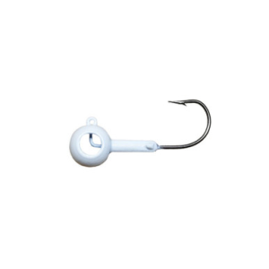Leland Eyehole Round Jighead - 1/32oz White
