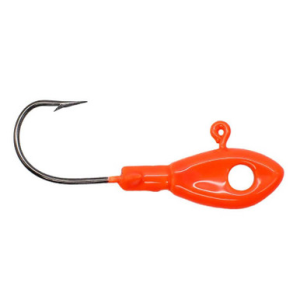 Leland's Lures Eye Hole Minnow Head Jig Head Orange 1/16 oz.