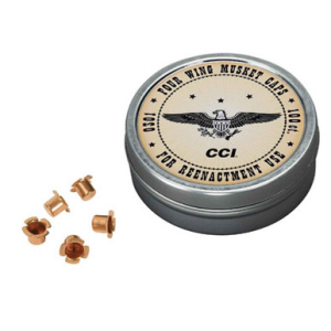 CCI 301 CIVIL WAR REENACTMENT MUSKET CAPS 100 CT
