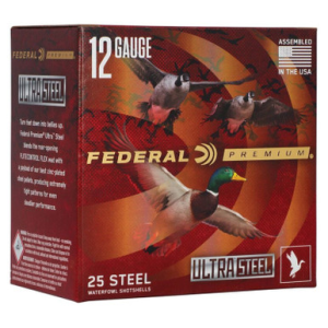 Federal Ultra Steel 12 Gauge BB and 2 Shot 3-1/2 in 1 1/2 oz 1500 fps 25 Rounds