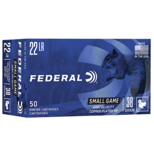 Federal 712 GameShok 22LR 38 GR HP 50 Rounds