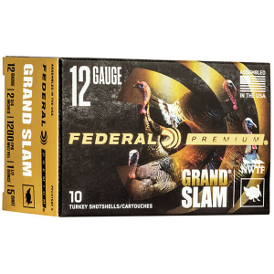 Federal PFCX156F5 Premium Grand Slam 12 Gauge 2.75 1- 1/2 Oz 5 Shot 10 Rounds eral PFCX156F5 Premium Grand Slam 12 Gauge 2.75 1- 1/2 Oz 5 Shot 10 Rounds Ammo