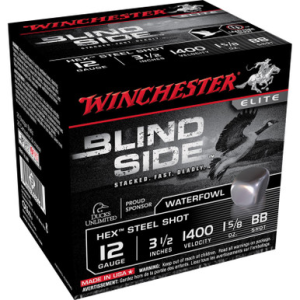 chester SBS12LBB Blindside 12 Gauge 3.5 1 5/8 Oz BB Shot 25 Rounds Ammo
