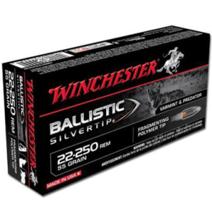Winchester SBST22250B 22-250 55 GR Ballistic Silvertip 20 Rounds chester SBST22250B 22-250 55 GR Ballistic Silvertip 20 Rounds Ammo